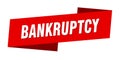 bankruptcy banner template. bankruptcy ribbon label.