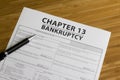 Bankruptcy Chapter 13 Royalty Free Stock Photo