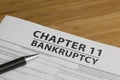 Bankruptcy Chapter 11 Royalty Free Stock Photo