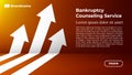 BANKRUPTCY COUNSELING SERVICE - Web Template in Trendy Colors.