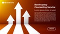 BANKRUPTCY COUNSELING SERVICE - Web Template in Trendy Colors.