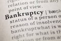 Bankruptcy Royalty Free Stock Photo
