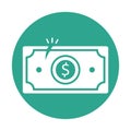 Bankruptcy Half Glyph Style vector icon which can easily modify or edit