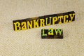 Bankruptcy law bankrupt verdict economic failure attorney judge court