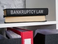 Bankruptcy law on the shelf. Royalty Free Stock Photo