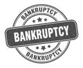 bankruptcy stamp. bankruptcy round grunge sign.