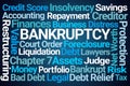 Bankruptcy Word Cloud Royalty Free Stock Photo