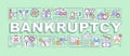 Bankruptcy word concepts banner