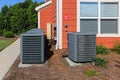 Multiple Apartment Air Conditioning Units Royalty Free Stock Photo