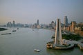 The riverside of the Whampoa River in Shanghai