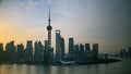 The riverside of the Whampoa River in Shanghai