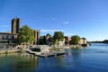 The banks of the HÃÂ©rault river in Agde