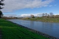 Banks of the Manawatu River in Palmerston North New Zealand Royalty Free Stock Photo