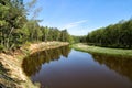 On the banks of the Neman River Royalty Free Stock Photo