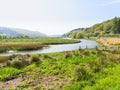 On the banks of the River Dwyryd in Snowdonia National Park Royalty Free Stock Photo