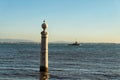 Banks of Tagus river in Lisbon Royalty Free Stock Photo
