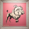 Banksy, `Bulldog Poodle` 2001, Art by Banksy, anonymous English Street graffiti artist