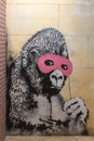 Banksy Graffiti Art Exhibition, Masked Gorilla