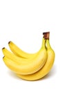Bannana yellow on white background Royalty Free Stock Photo
