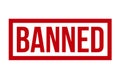 Banned Rubber Stamp. Banned Stamp Seal Ã¢â¬â Vector Royalty Free Stock Photo