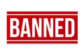 Banned Rubber Stamp, Vector Illustration Royalty Free Stock Photo