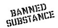 Banned Substance rubber stamp