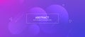 Abstract futurictic banner with a gradient shapes and blur