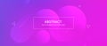 Abstract futurictic banner with a gradient shapes and blur