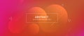 Abstract futurictic banner with a gradient shapes and blur