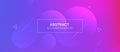 Abstract futurictic banner with a gradient shapes and blur