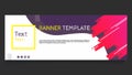 Elegant banner template for purpose