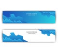 Banner with abstract design. The image can be used to design a banne