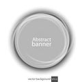 Banner abstract vector round transparent