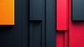 Banner ads flat design front view Black Friday theme 3D render Split-complementary color scheme