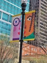 Diversity banner in city