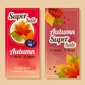 Banner in autumn theme