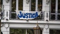 Banner on balcony in Buenos Aires