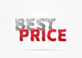 Banner Best Price vector illustration Royalty Free Stock Photo