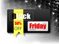 Banner and big sale, black Friday dark color design for a super discount.vector illustration
