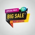 Banner big Sale buy now e commerce vector