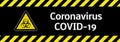 Banner Biohazard Coronavirus Covid-19 background