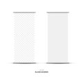 Blank roll up stand banner. Vector mockup Royalty Free Stock Photo