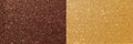 Banner brown gold glitter texture shiny background
