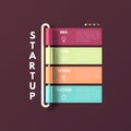 Banner business infographic template. Startup