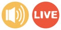 Banner with 2 Buttons: Listen live, Livestream