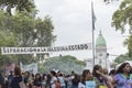 Banner calling for the separation of Church and State, near the Congress Royalty Free Stock Photo