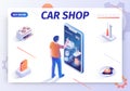 Banner for Car Shop Offering Buy Goods Online