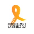 Banner for childhood cancer awareness day Royalty Free Stock Photo