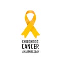 Banner for childhood cancer awareness day Royalty Free Stock Photo