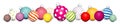 Banner Christmas Balls Pattern Color White Silver